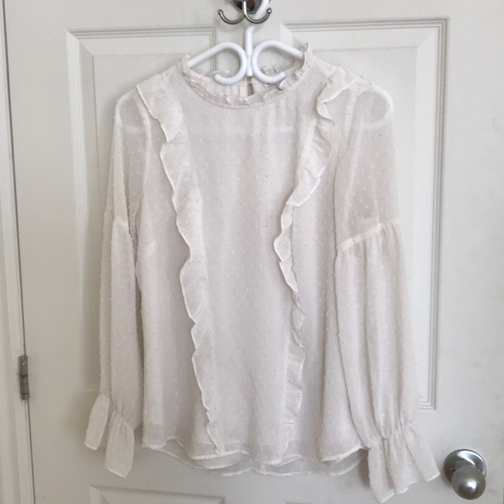 DR2 ruffled-white top
